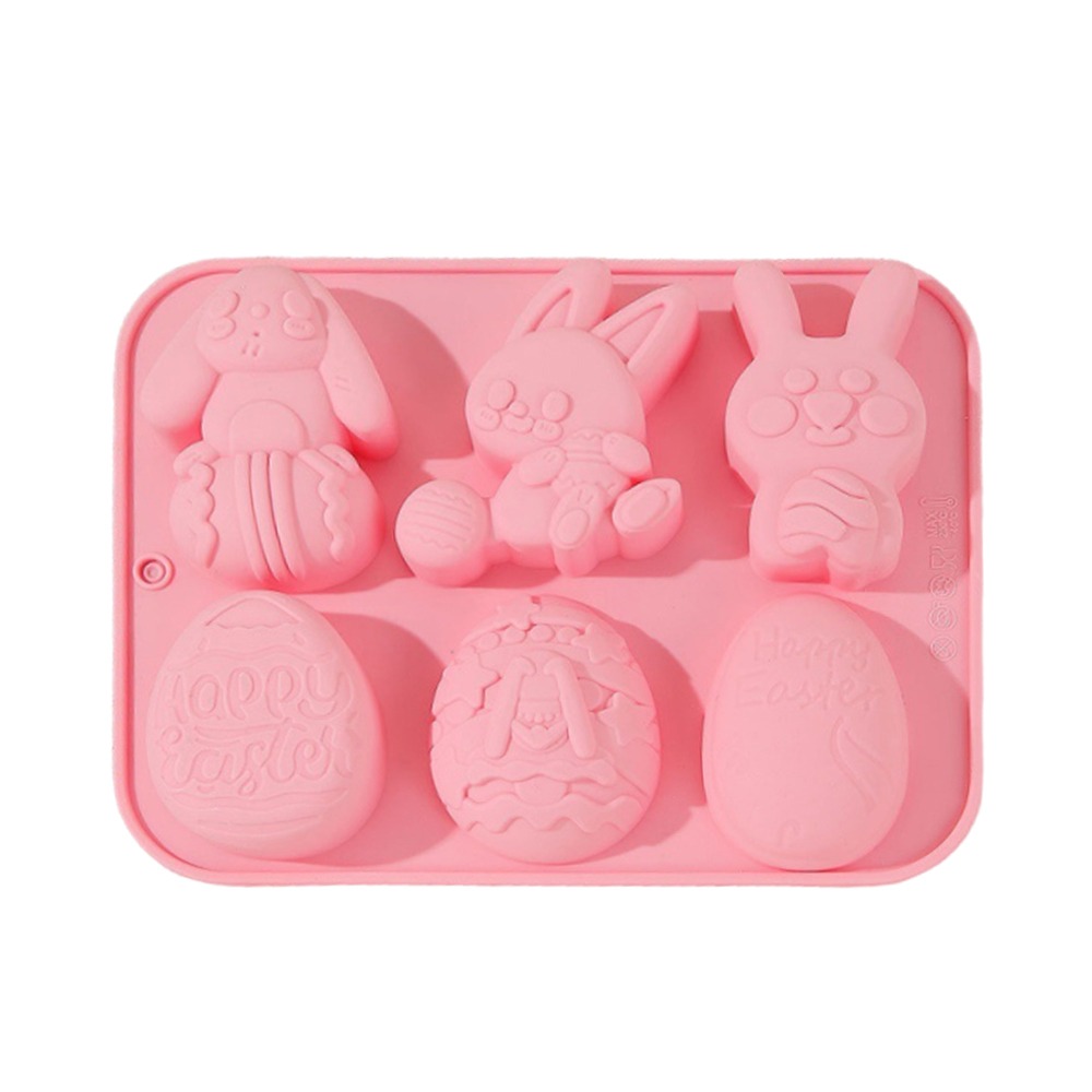 Bunny Cake Mold - DIY eivormige paasei-vorm Bunny handgemaakte siliconen