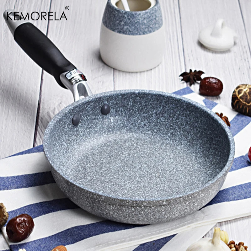 Egg Waffle Pan - Duurzame Stenen Frituur Pan28/26/24/20Cm Wok Antiaanbakpan