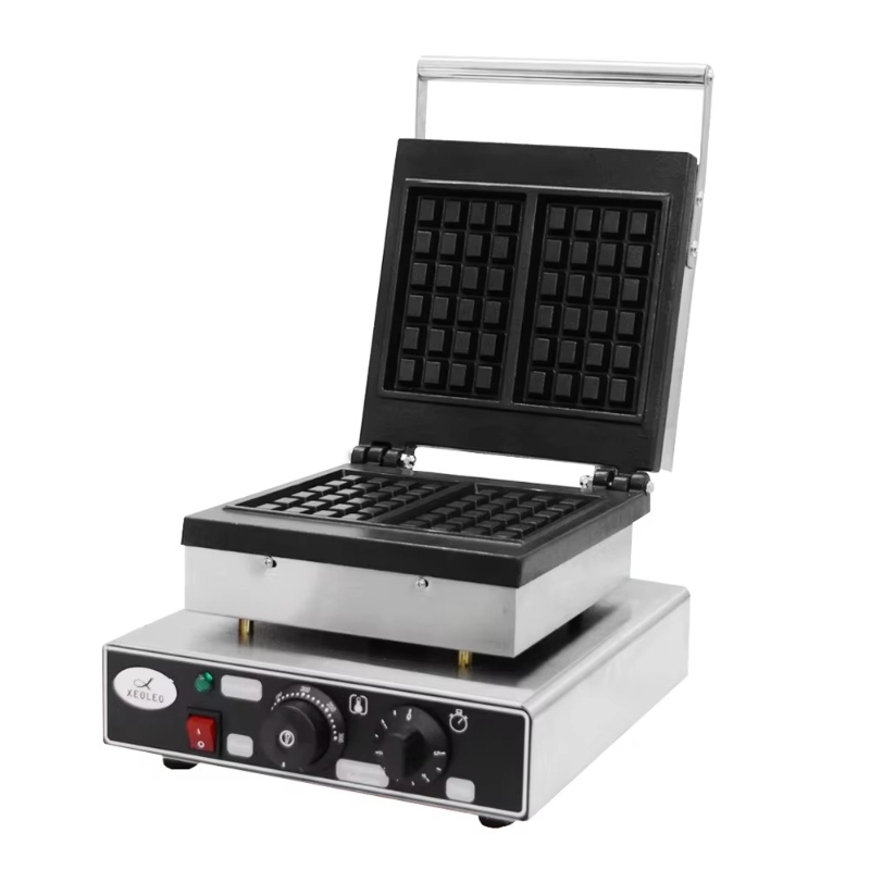 Waffle Cone Maker - Commerciële dubbele wafeltjesmachine 2000W antiaanbaklaag ijswafels