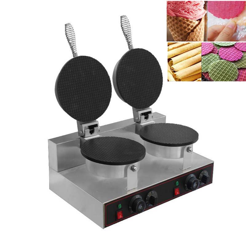 Commerciële Dubbele Ronde Wafe - Waffle Cone Maker recensie en prijs