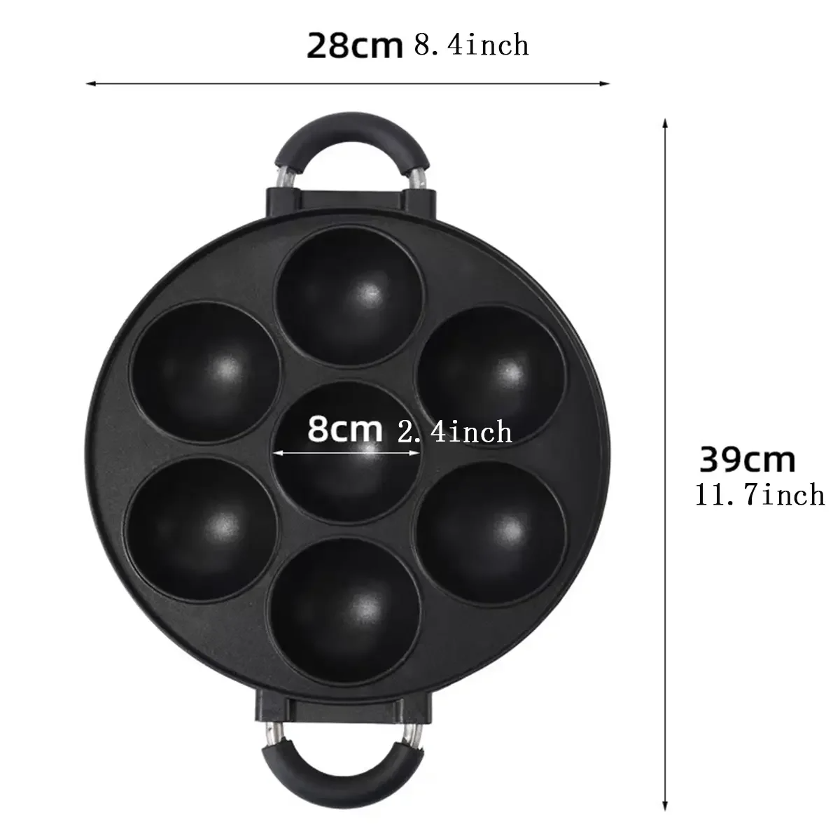 7-Holes Cake Kookpan Gietijzer - Egg Waffle Pan recensie en prijs