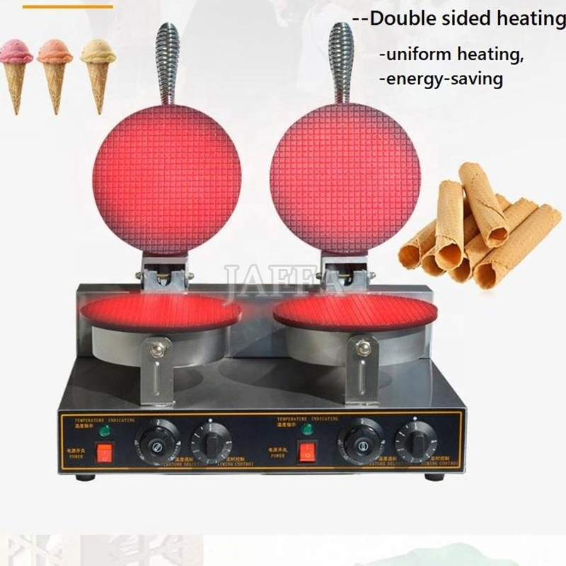 Dubbelkop-ijsconemaker, wafelm - Waffle Cone Maker recensie en prijs